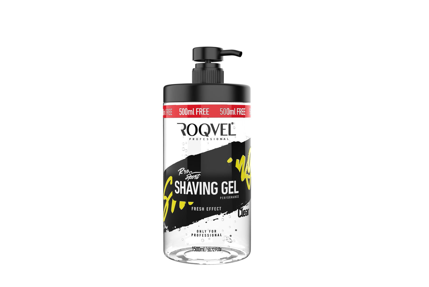 ROQVE – Shaving Gel Clear 1000ML + 500ML FREE