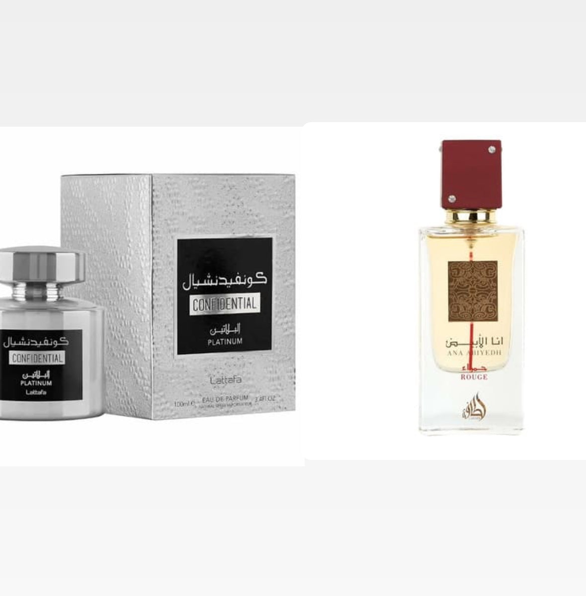 10 Stück Mix Lattafa Ana Abyad Rouge & Conf