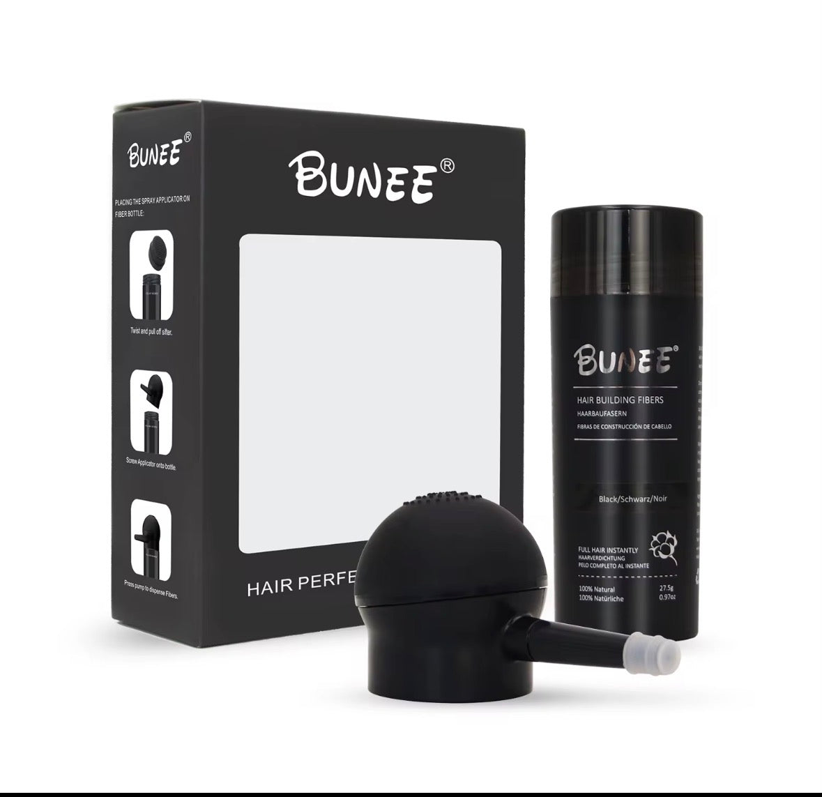 BUNEE HAIR STYLING Black Powder