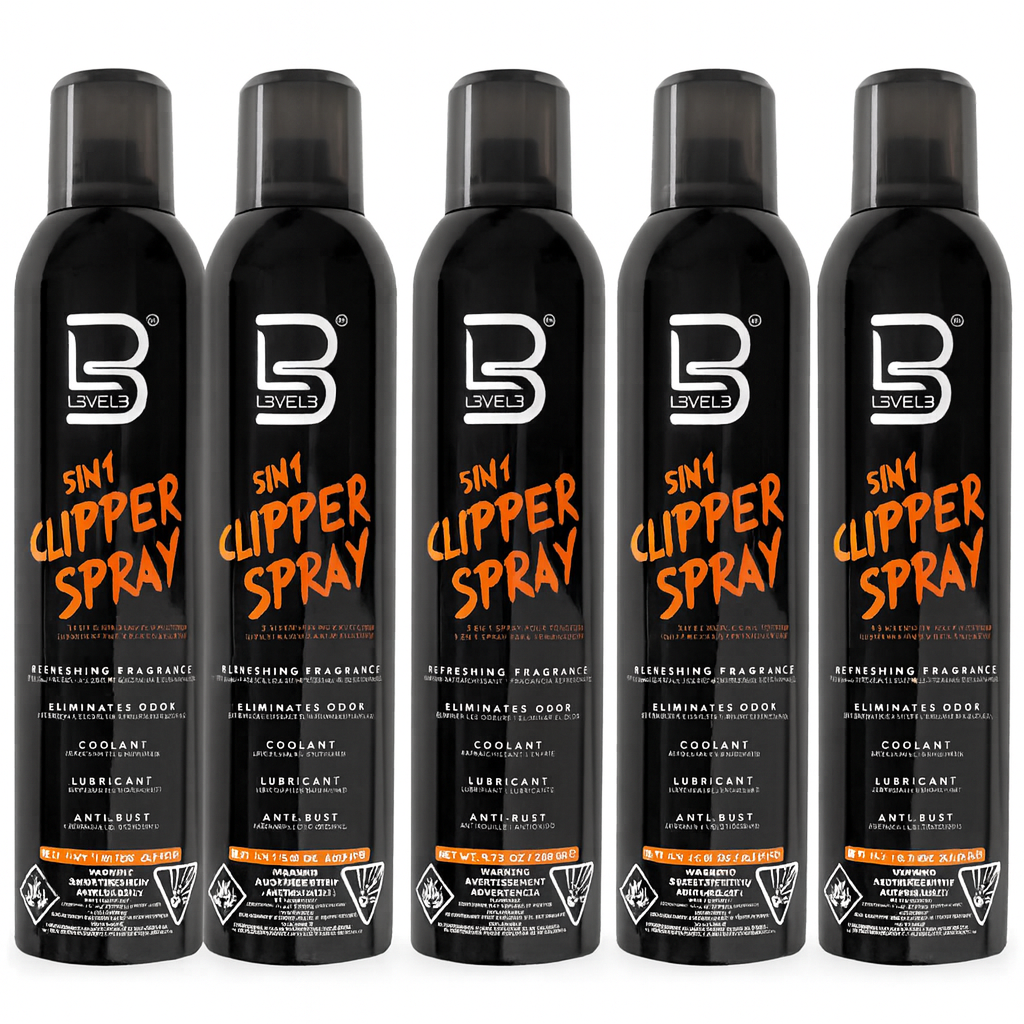 5 Stück LEVEL3 (5-in-1) Clipper Spray 300 ML