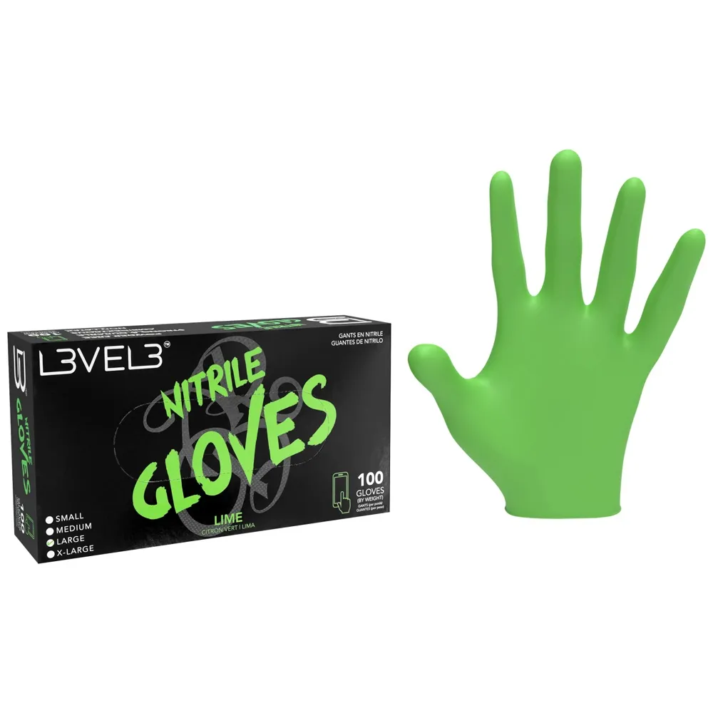 3  Stück L3VEL3 NITRILHANDSCHUHE GROSS m