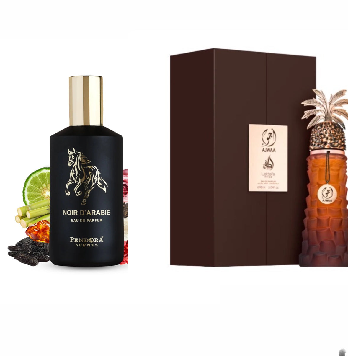 10 Stück Mix Noir D‘Arabie &Lattafa Ajwaa