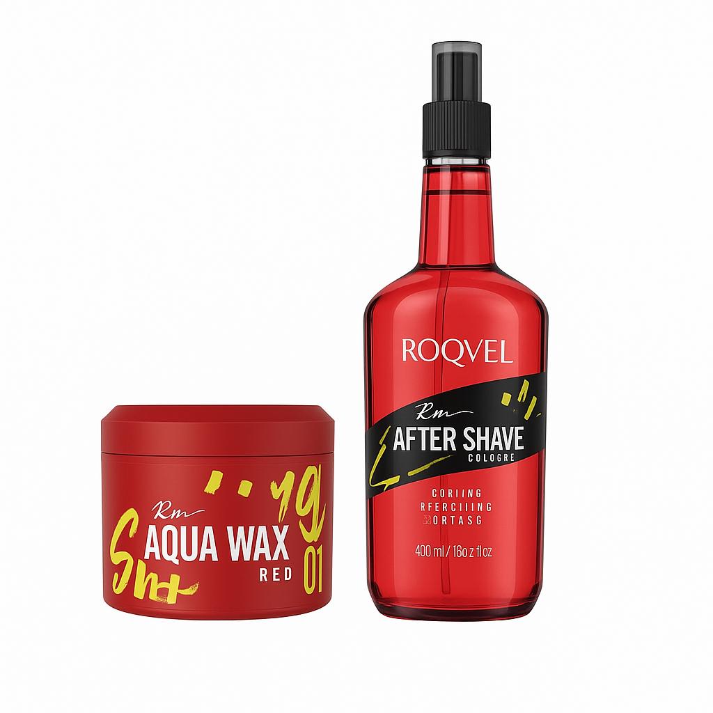 ROQVEL Aqua Wax Red 200g und After Shave Sirius 400ml